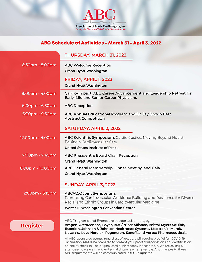 ABC Events in Washington, DC Association of Black Cardiologists